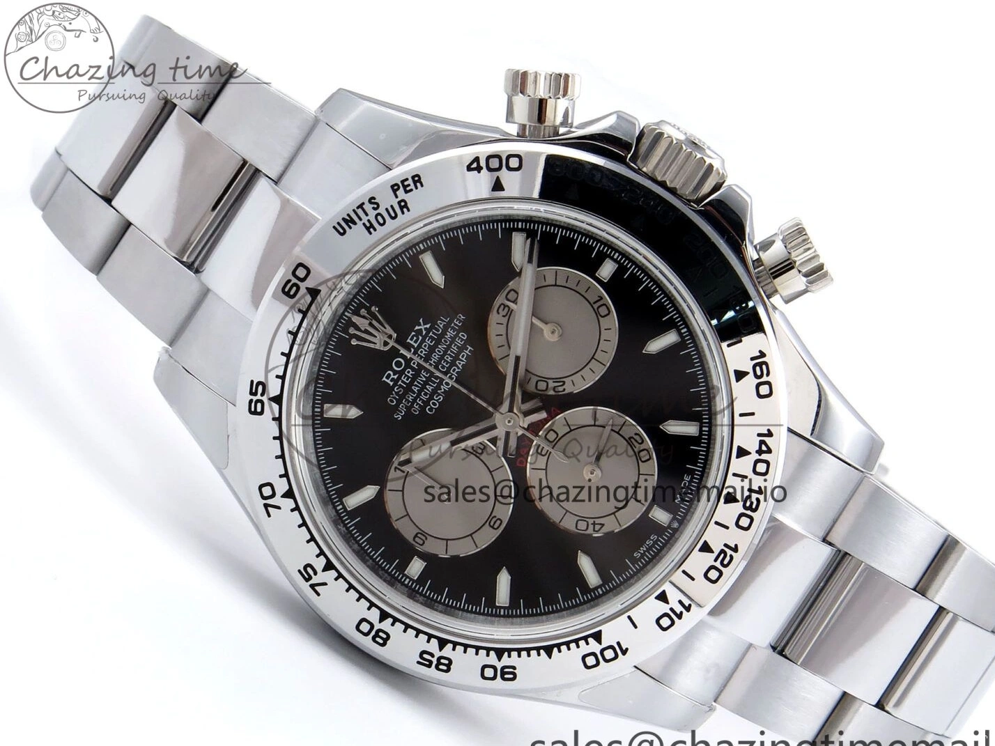 SS Best Daytona Weight） (Gain QF V6 Edition on SH4131 Silver 1:1 Black 126509 Bracelet Dial 0505